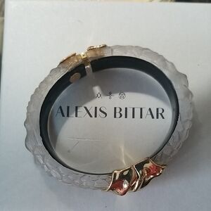 Alexis Bittar Frosted Bracelet with Gold Accents